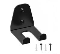 Vertical Barbell Holder Rack Wall Mounted Gym Organizer for Dumbbells Resistance Bands and Lifting Belts Multi Hook Steel Storage Solution (Double hooks)