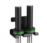 Vertical Barbell Rack Barbell Holder Wall Mount Barbell Storage Holder Olympic Bar Hanger for Home, Commercial, Garage Gym (Double Bar Holder)