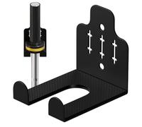 Vertical Barbell Wall Holder - Heavy-Duty Gym Storage Rack, Anti-Slip Metal Mount Bracket Space-Saving Dumbbell Organizer | Fitness Center Equipment Mount, Weightlifting Station Accessory, Home Gym Ba