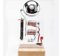 Vertical Base DC Electric Bell Demonstration Model, Electromagnetic Intermittent Circuit Physics Teaching Instrument For Working Principle Experiments