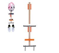 Vertical Bike Rack - Cycling Gear Storage Holder, Space Saving Wall Design, Adjustable Hook Positions, Easy Install Hardware | Gear Storage For Speedometer Glasses Indoor Home Workshop Basement Utilit