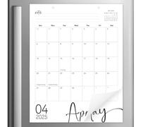 Vertical Black & White Magnetic Calendar for Fridge 2025-2026, 13.5x11 Inches 18-Month Minimalistic Fridge Calendar Magnet 2025 for Modern Office & Home Interiors - January 25 to June 26