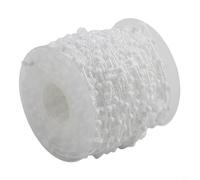 Vertical Blind Bottom Chain Link Beaded Cord Join Clip Connector for Vertical Blind Replacement Cord, 10/20m, White, Plastic Material Compatible with Vertical Blind Repair Kit and Accessories(20m)