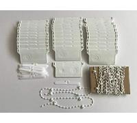 VERTICAL BLIND BOTTOM WEIGHTS AND CHAINS REPAIR KIT SPARE PARTS - 89 MM WIDE (125 KIT)