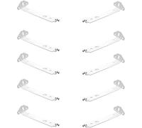 Vertical Blind Face Fix Bracket 70mm White Heavy Duty Vertical Blind Headrail Face Fitting Bracket for Slimline Track Pack of 10