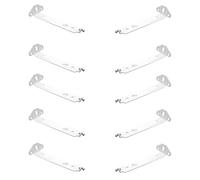 Vertical Blind Face Fix Brackets 92mm White Metal, Slimline Track, 10 Pack | Pack of 10 white 92mm face-fix brackets for compatible slimline vertical blind headrails and wall mounting.