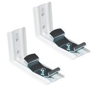 Vertical Blind L Bracket Clips 8 pcs Compatible with 1 1/2 Inch Vertical Blind Headrail, Metal Mounting Brackets for Inside Mounting, 3 Inch Length