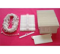 Vertical Blind Spares & Repairs - Weights + Hangers + Chain For 89mm or 3.5" Inch Blinds (40)