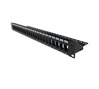 Vertical Cable 24 Port Blank Patch Panel - 1U