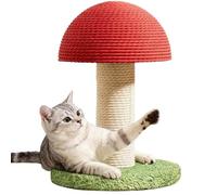 Vertical Cat Scratcher - Modern Mushroom Design, Sisal Exercise Tower, Activity Play Center, Feline Furniture Accessory | Ideal For Mental Stimulation Physical Exercise Boredom Relief Indoor Outdoor A