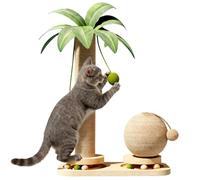 Vertical Cat Tower - 120cm Sisal Kitten Play Toy, Cute Climbing Cat Tree, Interactive Playhouse For Family Friends Indoor Outdoor Birthday Halloween Home Pet Fun Activity Entertainment Pro Kit
