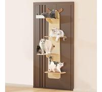 Vertical Cat Tower - Space-Saving Design for Active Cats, Ideal for Indoor Feline Exercise