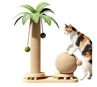 Vertical Cat Tree Tower - Sisal Kitten Play Decor, Multi-Level Cat Tree Toy, Sturdy and Fun Interactive Climbing Station, Perfect Family Friends Play Gift for Birthday Halloween Home Pets