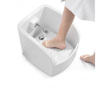 Vertical Ceramic Foot Wash Basin, High Temperature Ceramic with Textured Dots, Clean and Environmentally Friendly, Step Out of The Water, for Personal Cleansing