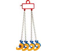 Vertical Chain Drum Lifter with G80 Manganese Steel Chains - Lifting Clamps and Double Chain Slings for Metal and Plastic Drums