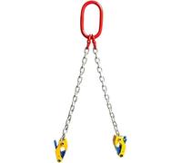 Vertical Chain Drum Lifter with G80 Manganese Steel Chains - Lifting Clamps and Double Chain Slings for Metal and Plastic Drums
