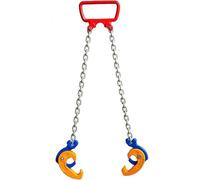 Vertical Chain Drum Lifter with G80 Manganese Steel Chains - Lifting Clamps and Double Chain Slings for Metal and Plastic Drums