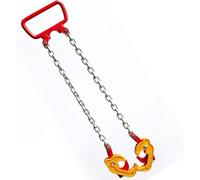 Vertical Chain Drum Lifter with G80 Manganese Steel Chains - Lifting Clamps and Double Chain Slings for Metal and Plastic Drums