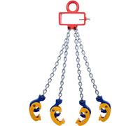 Vertical Chain Drum Lifter with G80 Manganese Steel Chains - Lifting Clamps and Double Chain Slings for Metal and Plastic Drums