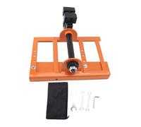 Vertical Chainsaw Mill Guide Heavy Duty Iron Construction Portable Mini Sawmill Attachment Precise Lumber Cutting Tool for Builders Woodworkers (Orange Yellow)