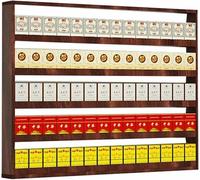 Vertical Cigarette Display Rack, Wall Mounted Aluminum Organizer for Commercial Countertops