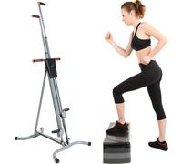 Vertical Climber Cardio Exercise Machine, Foldable Adjustable Stair Stepper for Full Body Workout, Strength and Endurance Training at Home or Gym