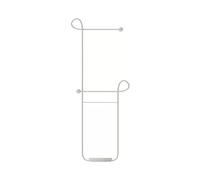 Vertical Coat Rack Metal Clothing Storage Stand for Entryway Living Room & Bedroom Free Standing Garment Hanger Stylish White Clothes nizer Multi functional Clothing Shelf