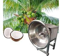 Vertical Coconut Processing Machine, 370W Commercial Extractor, 60-70pcs/H Efficient & Uniform Thickness for Kitchen or Business Use