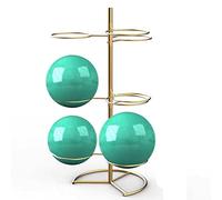 Vertical Commercial Yoga Ball Storage Organizer for Gym Studio Workout, Large Capacity Multi-layer Modern Heavy Duty Metal Exercise Balls Display Stand Holder, Fits 45-75cm Yoga Balls ( Color : Gold ,