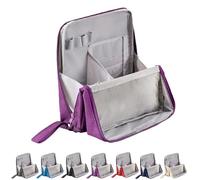 Vertical Cosmetic Bag, Multi-Purpose Large Capacity Oxford Cloth Toiletry Bag with compartments, Large Opening Vertical Office Desktop Storage