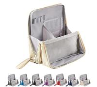 Vertical Cosmetic Bag, Multi-Purpose Large Capacity Oxford Cloth Toiletry Bag with compartments, Large Opening Vertical Office Desktop Storage