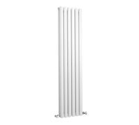 Vertical Designer Radiator Double Panel High Gloss White 1500x354mm Heating Rad