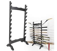 Vertical Display Stand Sword Rack with 6-12 Layers, Sturdy Katana Holder for Martial Arts Weapons, Organize and Store Various Swords