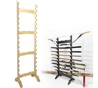 Vertical Display Stand Sword Rack with 6-12 Layers, Sturdy Katana Holder for Martial Arts Weapons, Organize and Store Various Swords