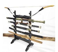 Vertical Display Stand Sword Rack with 6-12 Layers, Sturdy Katana Holder for Martial Arts Weapons, Organize and Store Various Swords