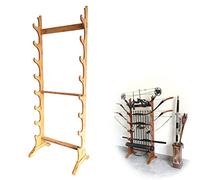 Vertical Display Stand Sword Rack with 6-12 Layers, Sturdy Katana Holder for Martial Arts Weapons, Organize and Store Various Swords