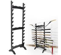 Vertical Display Stand Sword Rack with 6-12 Layers, Sturdy Katana Holder for Martial Arts Weapons, Organize and Store Various Swords
