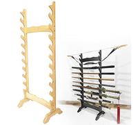 Vertical Display Stand Sword Rack with 6-12 Layers, Sturdy Katana Holder for Martial Arts Weapons, Organize and Store Various Swords