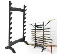 Vertical Display Stand Sword Rack with 6-12 Layers, Sturdy Katana Holder for Martial Arts Weapons, Organize and Store Various Swords