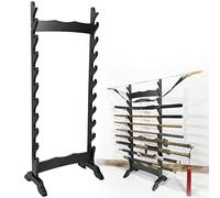 Vertical Display Stand Sword Rack with 6-12 Layers, Sturdy Katana Holder for Martial Arts Weapons, Organize and Store Various Swords