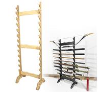 Vertical Display Stand Sword Rack with 6-12 Layers, Sturdy Katana Holder for Martial Arts Weapons, Organize and Store Various Swords