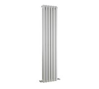 Balterley Vertical Double Panel Radiator, White Radiator with Rounded Vertical Panel, Central Heating Radiators for Bathroom, Kitchen, Living Room - 383mm x 1500mm, 3105 BTU (Gloss White)