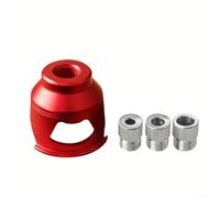 Vertical Drill Guide for Woodworking - 6mm/8mm/10mm Adjustable Doweling Jig with Aluminum Alloy Body, Hole Locator for Mortise & Tenon Joints(Red)