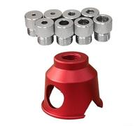 Vertical Drill Guide Jig Doweling Kit 3-10mm Aluminum Alloy Right Angle Punching Locator for Woodworking Drilling Hole Puncher Tool Red Silver