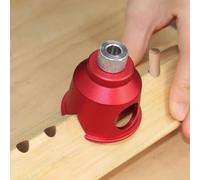 Vertical Drilling Guide for Woodworking, 3-10mm Adjustable Right Angle Drill Bit Locator with Aluminum Alloy Punching Tool for Precise