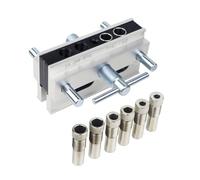 Vertical Drilling Guide Jig Metal Alignment, Standard Silver impe | Vertical Bushing Guides for Board Assembly and Workshop Alignment, Furniture Joinery and Installation Work