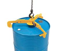 Vertical Drum Lifter for 30-55 Gallon Steel and Plastic Drums - Durable Alloy Steel Barrel Hook Spreader - 1100 LBS Capacity