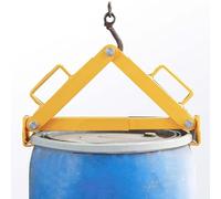 Vertical Drum Lifter for 30-55 Gallon Steel and Plastic Drums - Durable Alloy Steel Barrel Hook Spreader - 1100 LBS Capacity