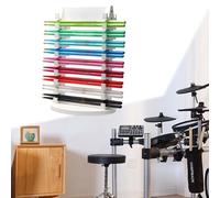 Vertical Drumstick Holder for Drum Set, Drumsticks/Lightsabers Organizer Display Shelf with Base, Display & Collector White Drum Stick Stand for 20 Pair of Sticks