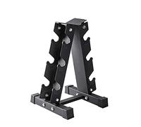 Vertical dumbbell rack, A-Frame Barbell Rack Stand，Multilevel Hand Weights Storage Holder Tower Stand，Steel 3 6 Tier (Color : 3 Tier)